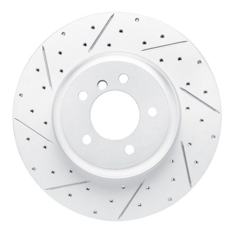 830-31105L Geoperformance Drilled/Slotted Brake Rotor, Fits Select BMW, Position: Front Left