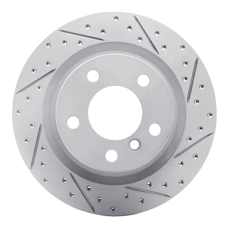 830-31111R Geoperformance Drilled/Slotted Brake Rotor, 2012-2021 BMW, Position: Rear Right