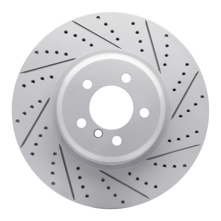 830-31112R Geoperformance Drilled/Slotted Brake Rotor, 2013-2020 BMW, Position: Front Right