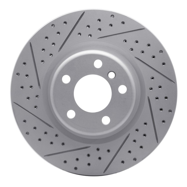 830-31113L Geoperformance Drilled/Slotted Brake Rotor, 2012-2020 BMW, Position: Rear Left