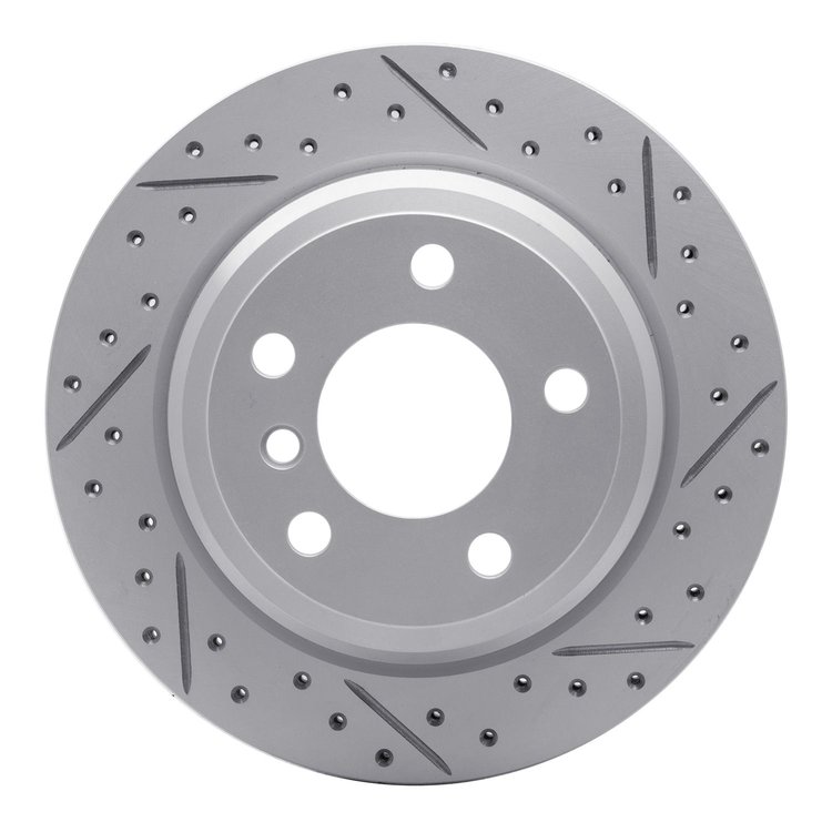 830-31117R Geoperformance Drilled/Slotted Brake Rotor, 2013-2020 BMW, Position: Rear Right