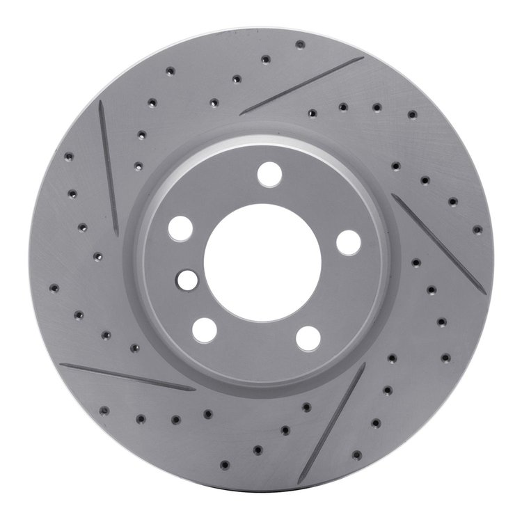 830-31121L Geoperformance Drilled/Slotted Brake Rotor, 2012-2018 BMW, Position: Front Left