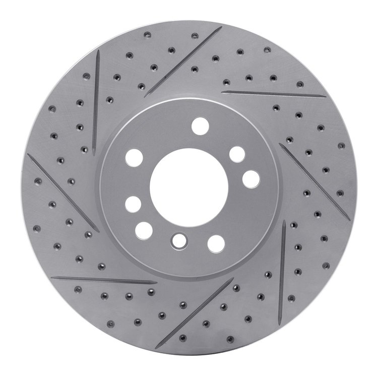 830-31135L Geoperformance Drilled/Slotted Brake Rotor, 2000-2006 BMW, Position: Front Left