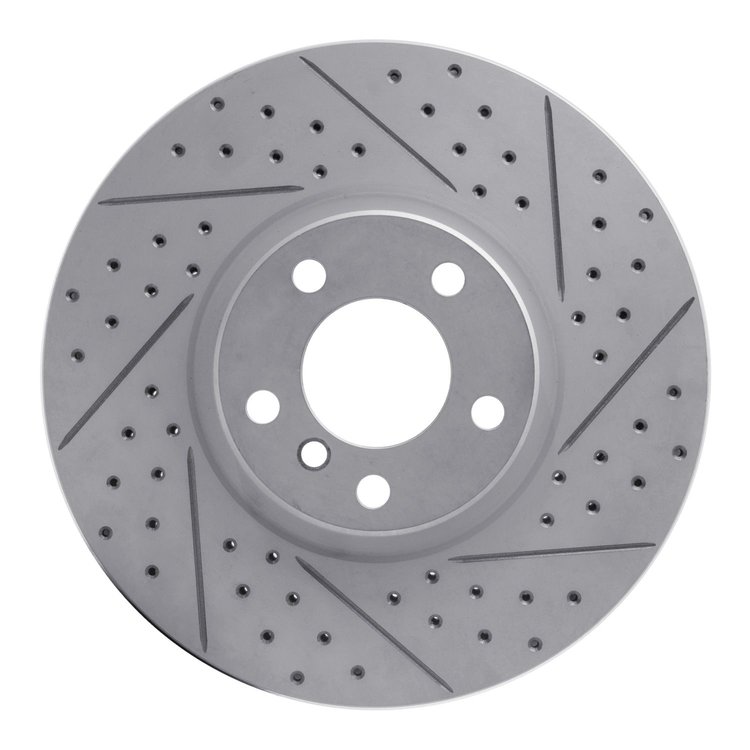 830-31142R Geoperformance Drilled/Slotted Brake Rotor, 2007-2018 BMW, Position: Front Right