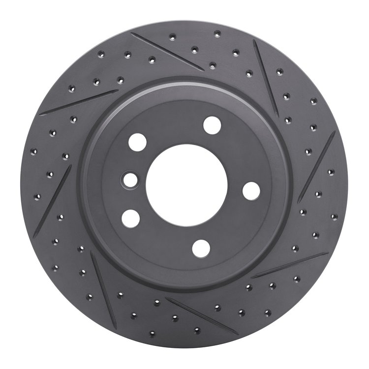 830-31143R Geoperformance Drilled/Slotted Brake Rotor, 2007-2019 BMW, Position: Rear Right