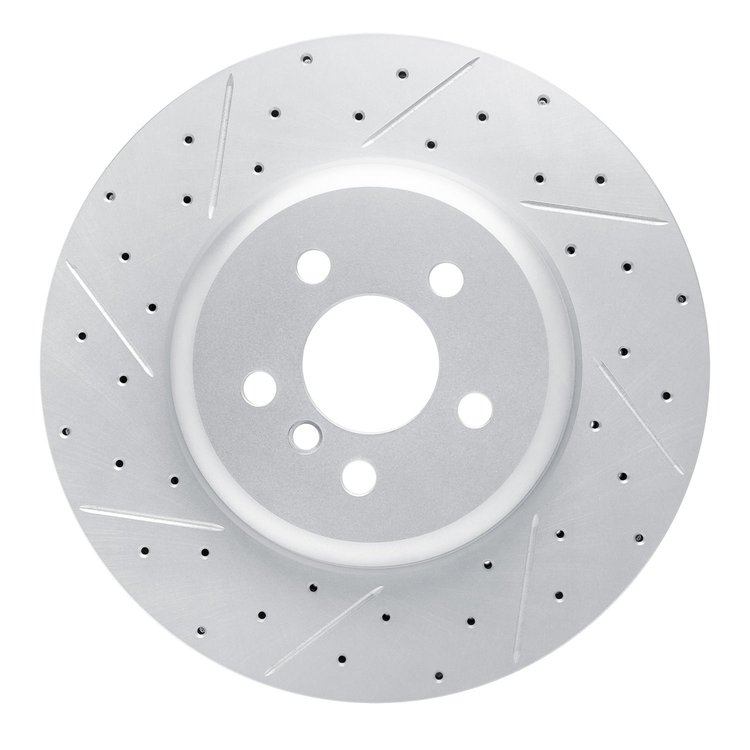 830-31168L Geoperformance Drilled/Slotted Brake Rotor, Fits Select BMW, Position: Front Left