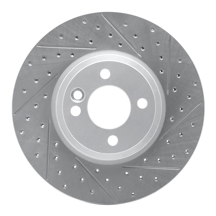 830-32002R Geoperformance Drilled/Slotted Brake Rotor, 2002-2006 Mini, Position: Front Right