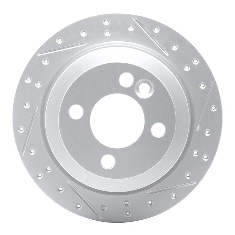 830-32003R Geoperformance Drilled/Slotted Brake Rotor, 2002-2015 Mini, Position: Rear Right
