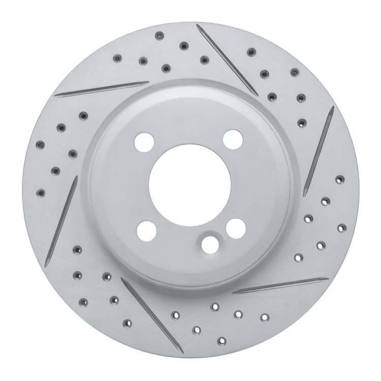 830-32004R Geoperformance Drilled/Slotted Brake Rotor, 2002-2008 Mini, Position: Front Right