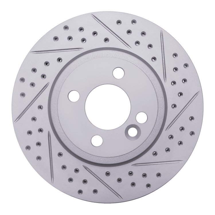 830-32005R Geoperformance Drilled/Slotted Brake Rotor, 2007-2015 Mini, Position: Front Right