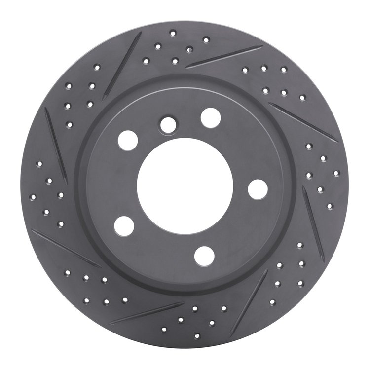 830-32010L Geoperformance Drilled/Slotted Brake Rotor, 2011-2016 Mini, Position: Rear Left