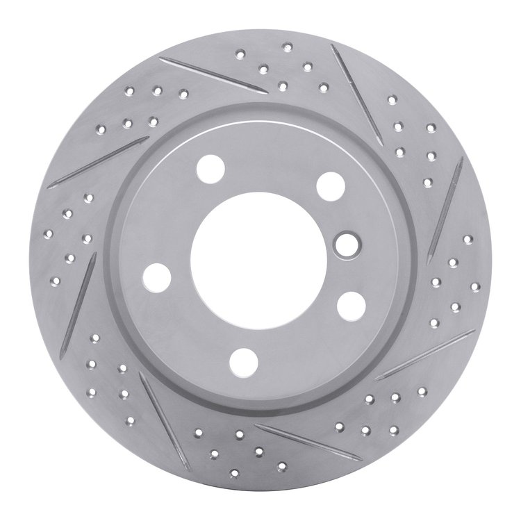 830-32010R Geoperformance Drilled/Slotted Brake Rotor, 2011-2016 Mini, Position: Rear Right