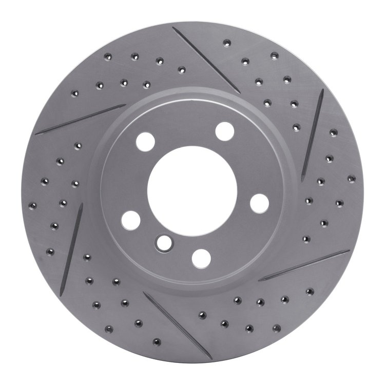 830-32011R Geoperformance Drilled/Slotted Brake Rotor, 2011-2016 Mini, Position: Front Right