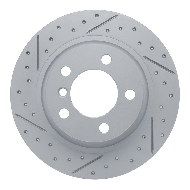 830-32012L Geoperformance Drilled/Slotted Brake Rotor, 2013-2016 Mini, Position: Rear Left