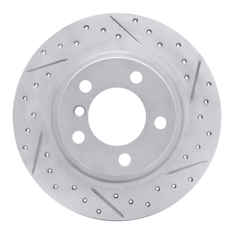 830-32012R Geoperformance Drilled/Slotted Brake Rotor, 2013-2016 Mini, Position: Rear Right