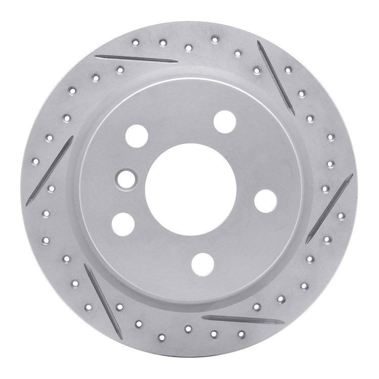 830-32013R Geoperformance Drilled/Slotted Brake Rotor, Fits Select Mini, Position: Rear Right