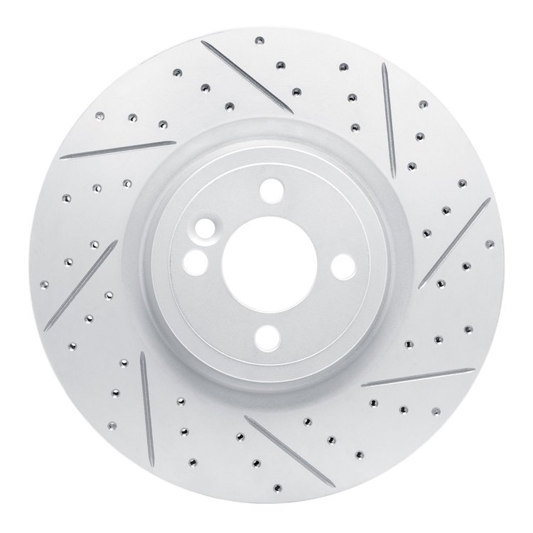 830-32014R Geoperformance Drilled/Slotted Brake Rotor, 2013-2013 Mini, Position: Front Right