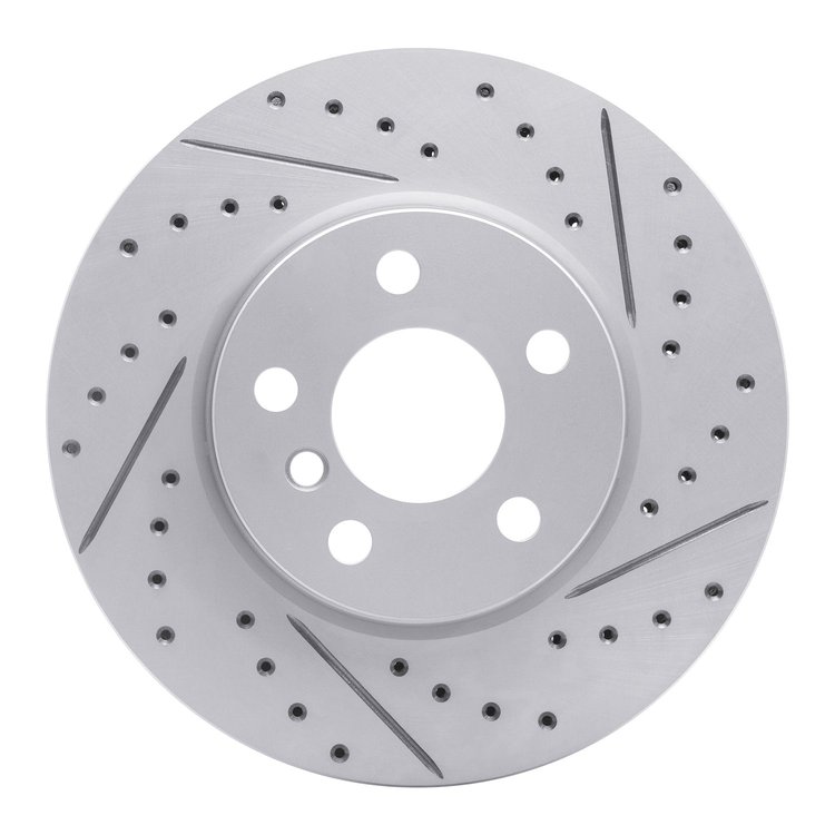 830-32015R Geoperformance Drilled/Slotted Brake Rotor, 2014-2021 Mini, Position: Front Right