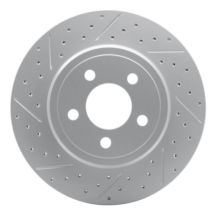 830-32018L Geoperformance Drilled/Slotted Brake Rotor, Fits Select Mini, Position: Front Left