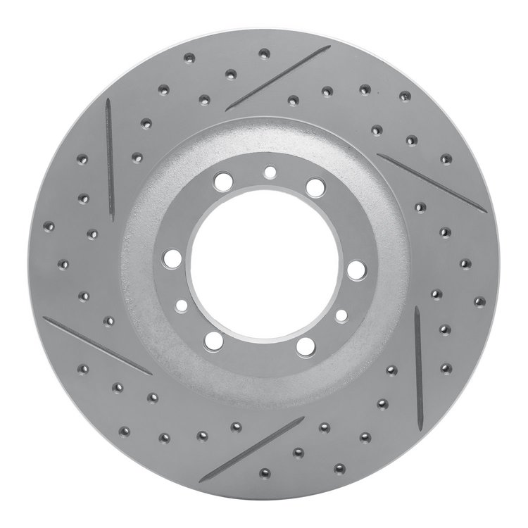 830-37008L Geoperformance Drilled/Slotted Brake Rotor, 1992-2002 Multiple Makes/Models, Position: Front Left