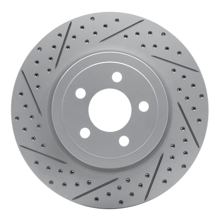 830-39017L Geoperformance Drilled/Slotted Brake Rotor, Fits Select Mopar, Position: Front Left