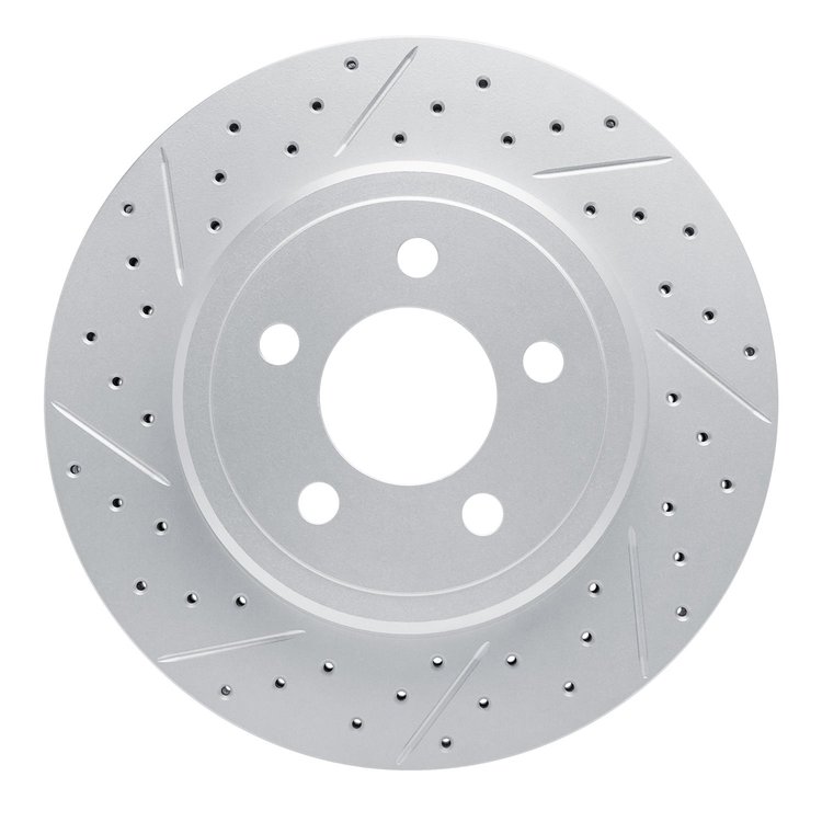 830-39018L Geoperformance Drilled/Slotted Brake Rotor, Fits Select Mopar, Position: Rear Left