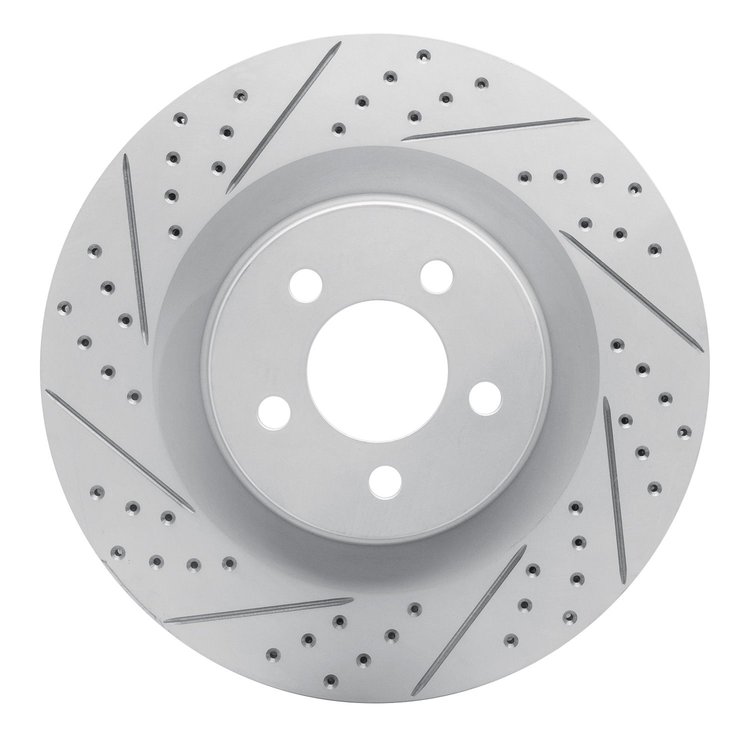 830-39019L Geoperformance Drilled/Slotted Brake Rotor, Fits Select Mopar, Position: Front Left