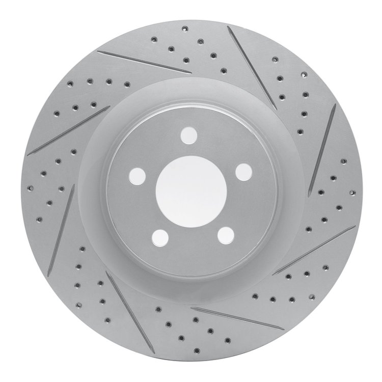 830-39019R Geoperformance Drilled/Slotted Brake Rotor, Fits Select Mopar, Position: Front Right