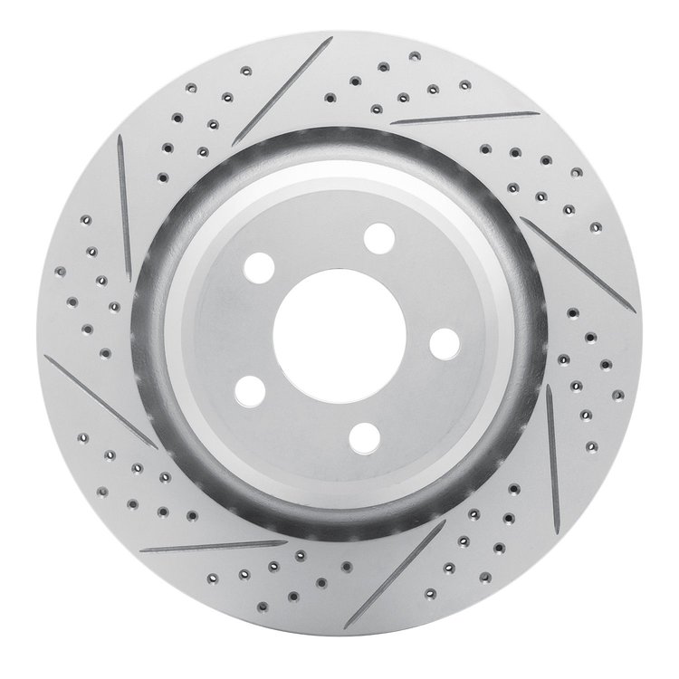 830-39020L Geoperformance Drilled/Slotted Brake Rotor, Fits Select Mopar, Position: Rear Left