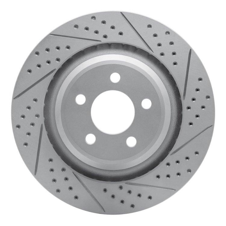 830-39020R Geoperformance Drilled/Slotted Brake Rotor, Fits Select Mopar, Position: Rear Right