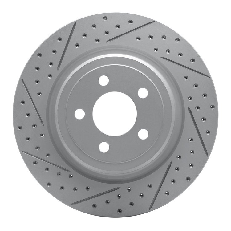 830-39021L Geoperformance Drilled/Slotted Brake Rotor, Fits Select Mopar, Position: Rear Left