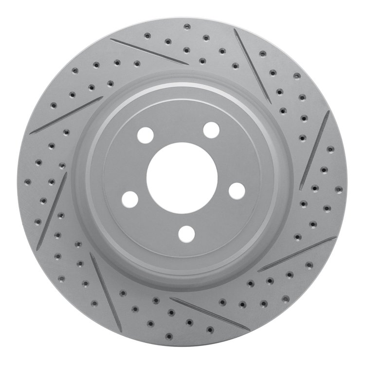 830-39021R Geoperformance Drilled/Slotted Brake Rotor, Fits Select Mopar, Position: Rear Right