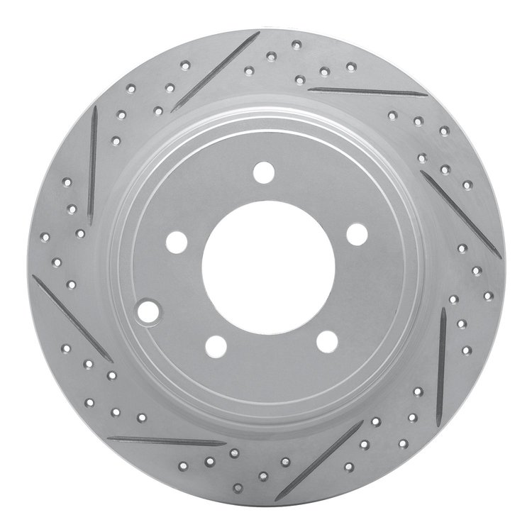 830-39024L Geoperformance Drilled/Slotted Brake Rotor, 2007-2017 Multiple Makes/Models, Position: Rear Left