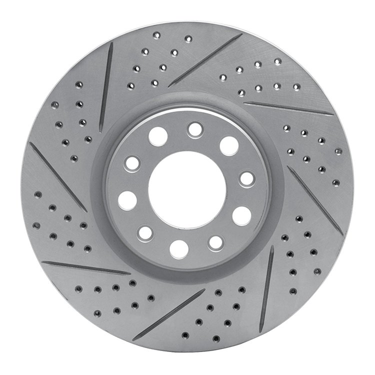 830-39025L Geoperformance Drilled/Slotted Brake Rotor, Fits Select Mopar, Position: Front Left