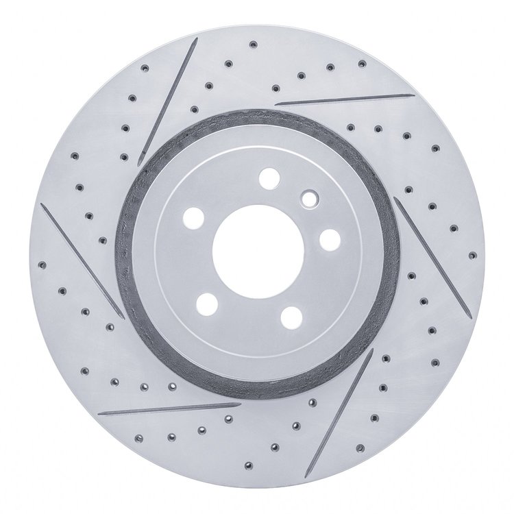 830-40035L Geoperformance Drilled/Slotted Brake Rotor, Fits Select Mopar, Position: Front Left