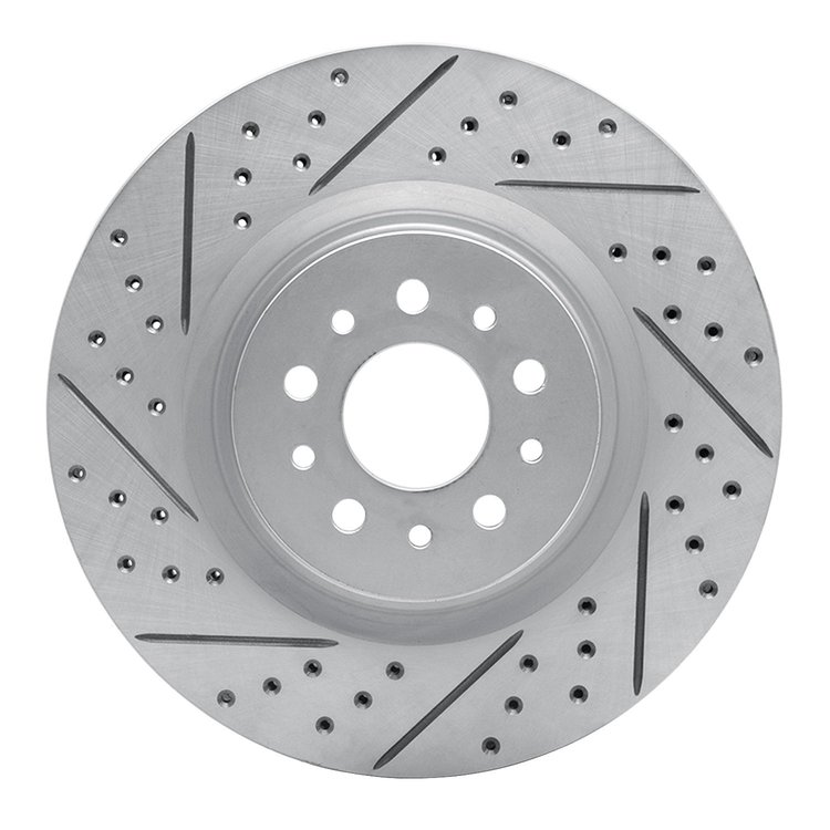 830-40049L Geoperformance Drilled/Slotted Brake Rotor, 2015-2021 Mopar, Position: Front Left