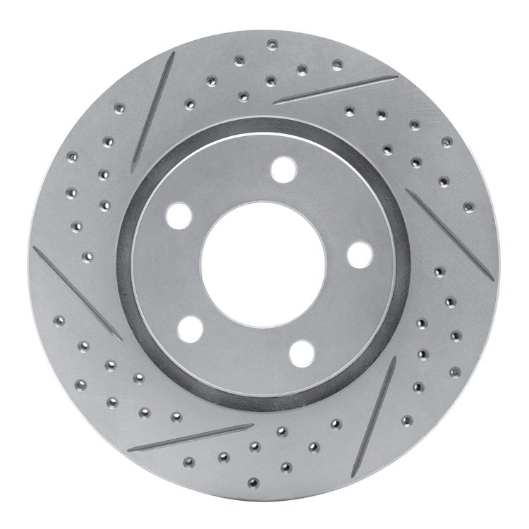 830-40091L Geoperformance Drilled/Slotted Brake Rotor, 2001-2007 Mopar, Position: Front Left