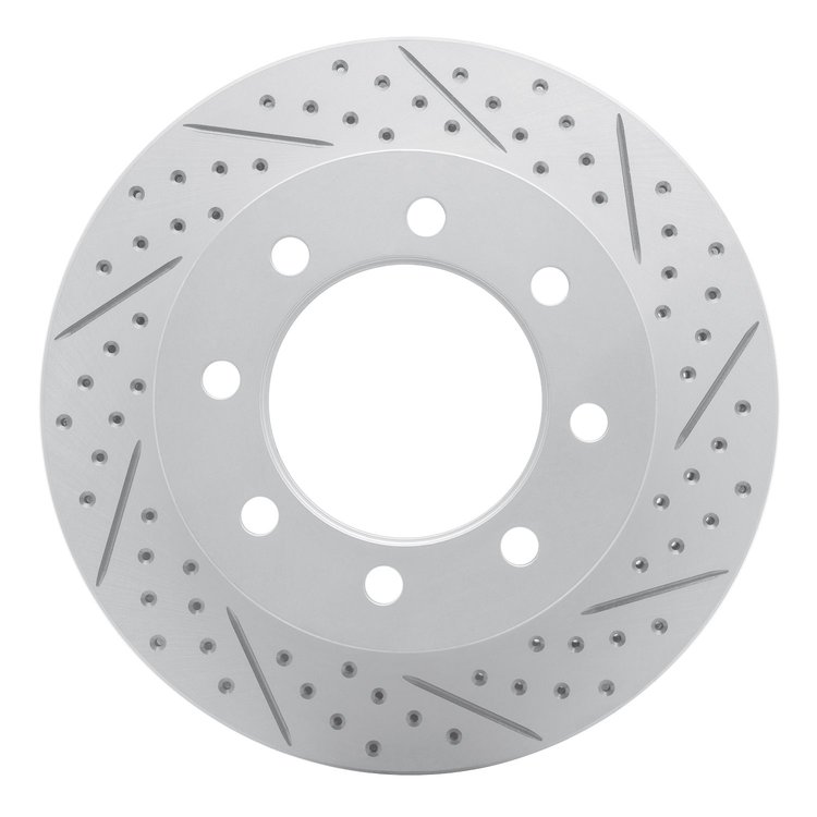 830-40102R Geoperformance Drilled/Slotted Brake Rotor, 2003-2008 Mopar, Position: Front Right