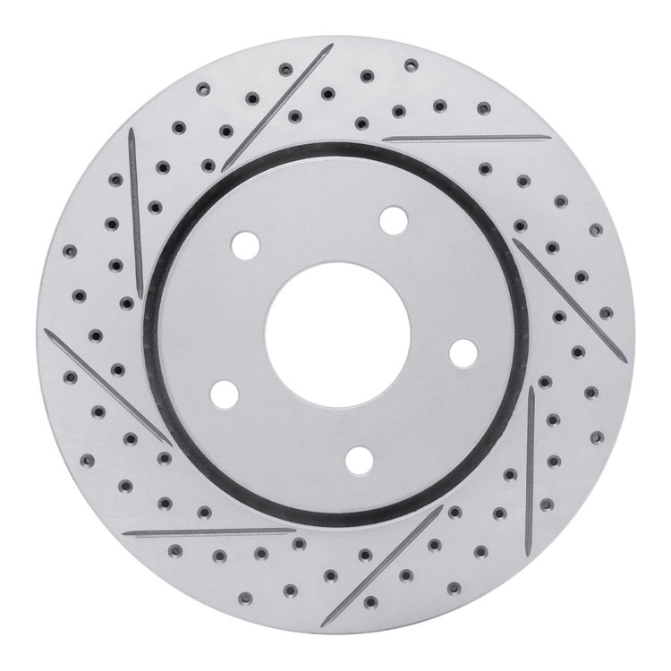 830-40107L Geoperformance Drilled/Slotted Brake Rotor, 2008-2016 Multiple Makes/Models, Position: Front Left
