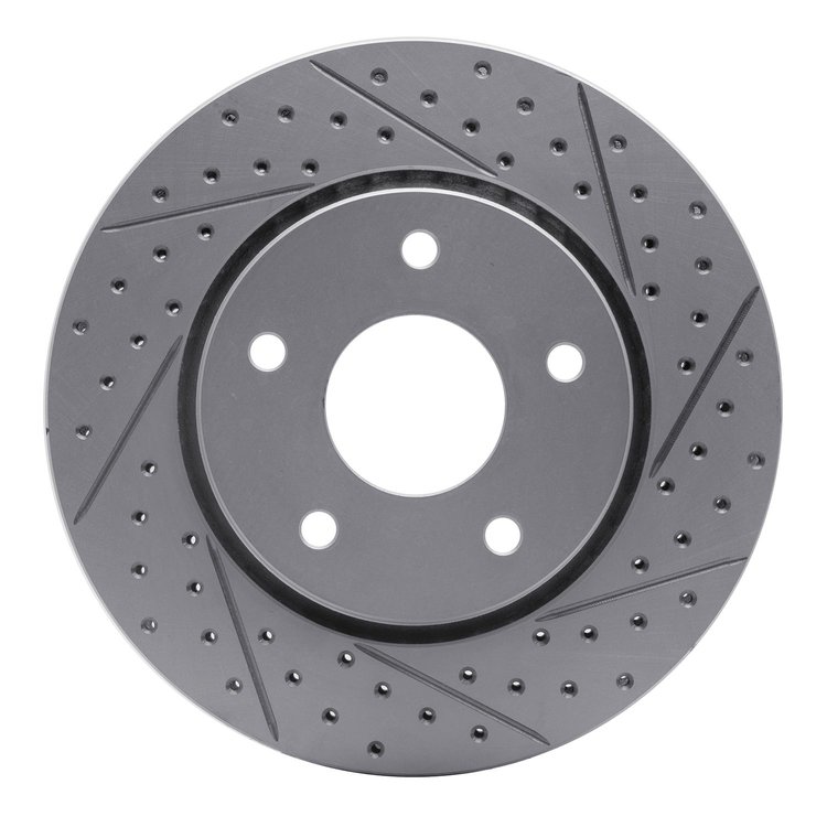 830-40107R Geoperformance Drilled/Slotted Brake Rotor, 2008-2016 Multiple Makes/Models, Position: Front Right