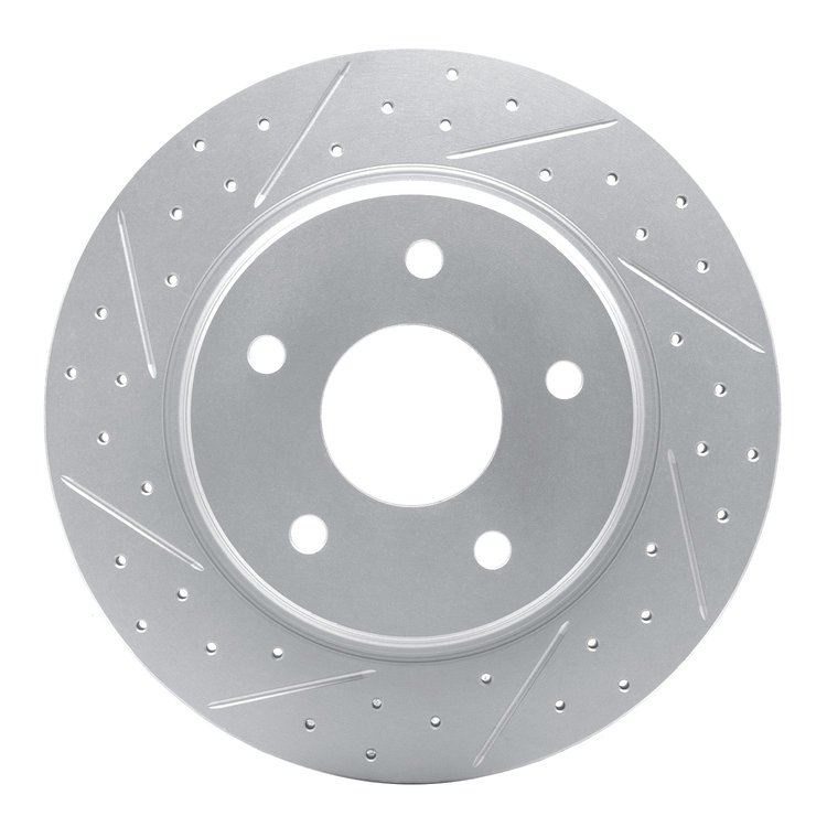 830-40109L Geoperformance Drilled/Slotted Brake Rotor, 2008-2016 Multiple Makes/Models, Position: Rear Left