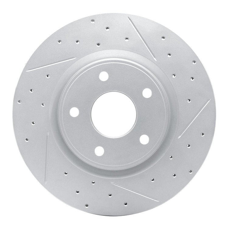 830-40112L Geoperformance Drilled/Slotted Brake Rotor, Fits Select Multiple Makes/Models, Position: Front Left