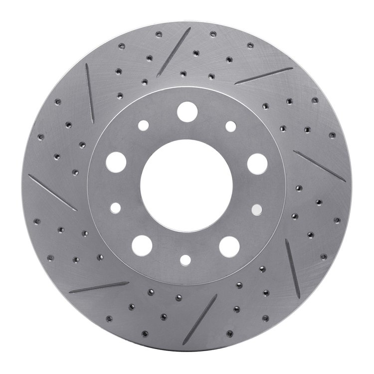 830-40114L Geoperformance Drilled/Slotted Brake Rotor, Fits Select Mopar, Position: Front Left