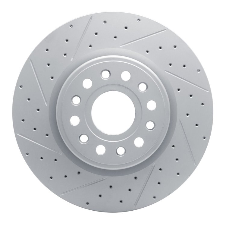 830-40120L Geoperformance Drilled/Slotted Brake Rotor, Fits Select Mopar, Position: Front Left