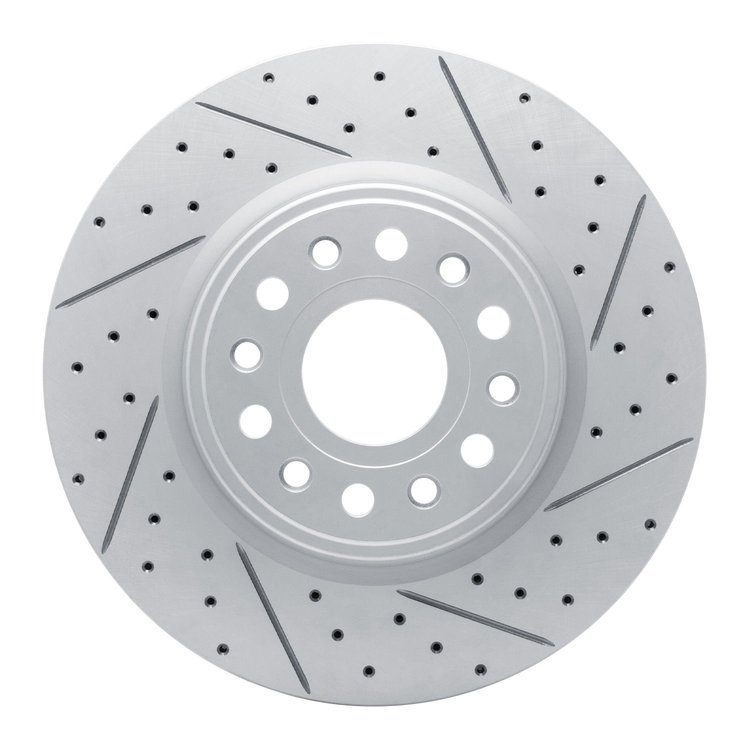 830-40120R Geoperformance Drilled/Slotted Brake Rotor, Fits Select Mopar, Position: Front Right