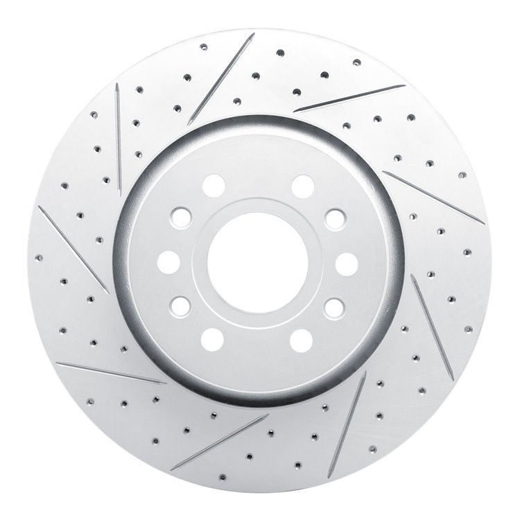 830-40125L Geoperformance Drilled/Slotted Brake Rotor, Fits Select Mopar, Position: Front Left