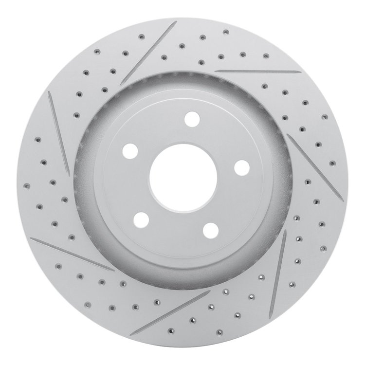 830-42002L Geoperformance Drilled/Slotted Brake Rotor, 2006-2010 Mopar, Position: Front Left