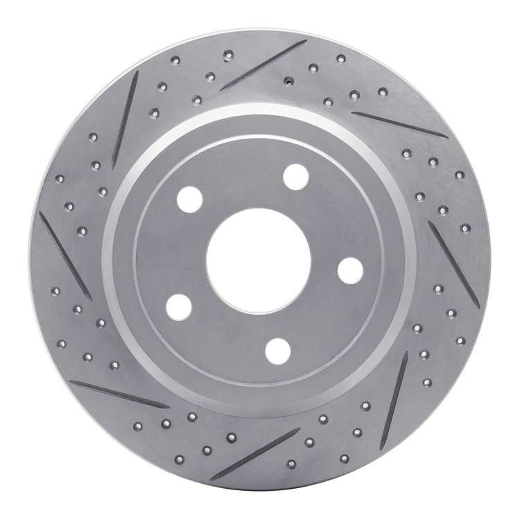 830-42004L Geoperformance Drilled/Slotted Brake Rotor, Fits Select Mopar, Position: Rear Left