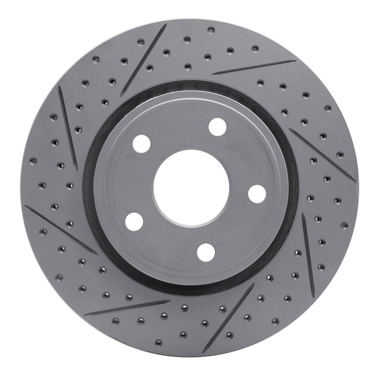 830-42005L Geoperformance Drilled/Slotted Brake Rotor, Fits Select Mopar, Position: Front Left