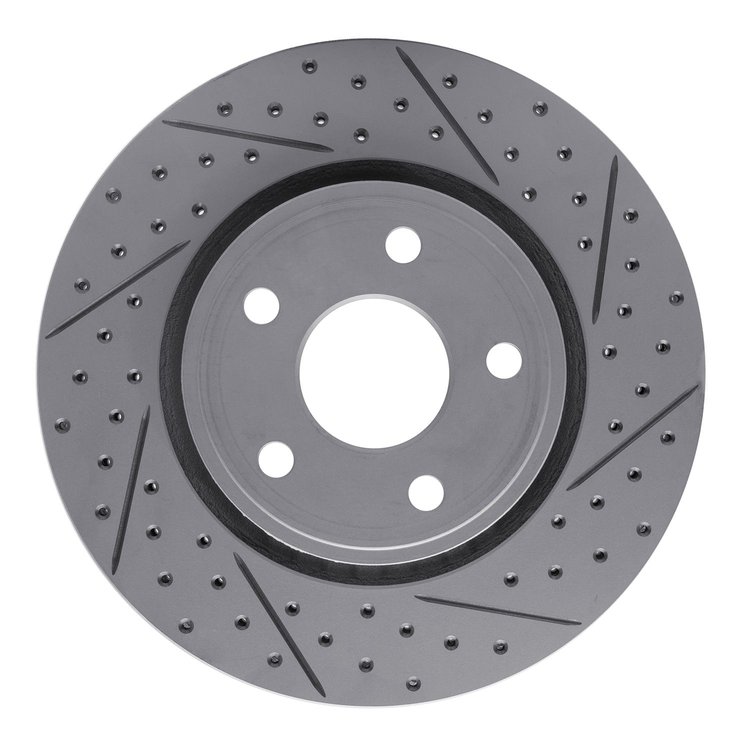 830-42005R Geoperformance Drilled/Slotted Brake Rotor, Fits Select Mopar, Position: Front Right